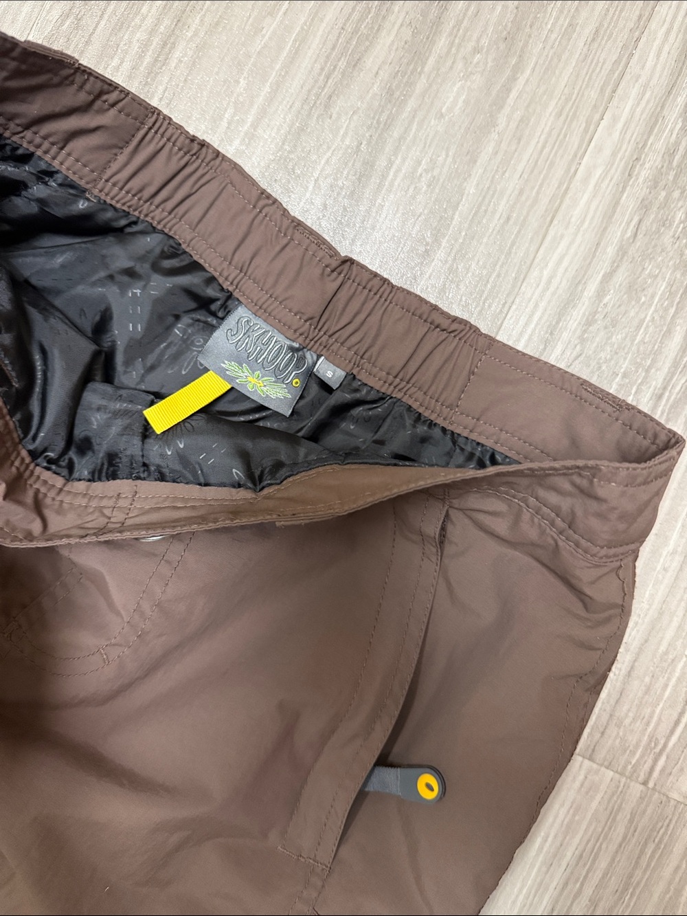 *SKHOOP* Insulated Outdoor Long Skirt Brown Pockets Zippered EUC